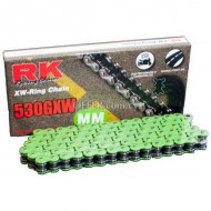RK High Performance XWRing Chain Green 530 x 124 Link - 1