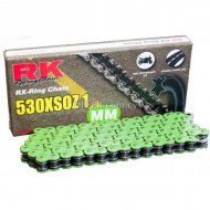 RK Heavy Duty XRing Chain Green 530 x 124 Link