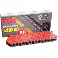 RK Heavy Duty XRing Chain    Red  520 x 120 Link - 1