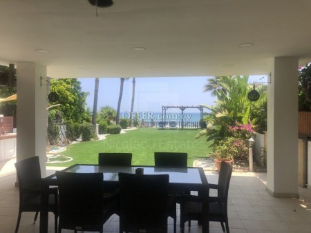 For sale 3 bedroom plus maids room stunning beachfront villa in Meneou Larnaca