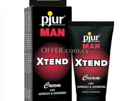 pjur Man Xtend Cream Stimulant Lubricant Massage Ginkgo Ginseng 50ml - 1