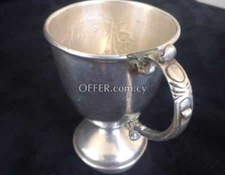 1060-Antique Silver Pitcher Hand Chased Late 1800's - Ακολουθούν Ελληνικά - 1