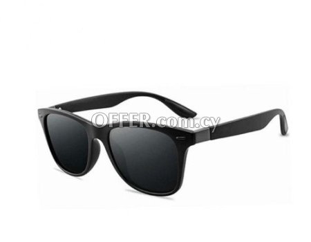 Unisex Fashion Polarized Sunglasses Black/Grey - 1