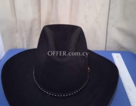 Original Larry mahars men collectable cowboy hat, Texas size 7 and 1/8. - 1