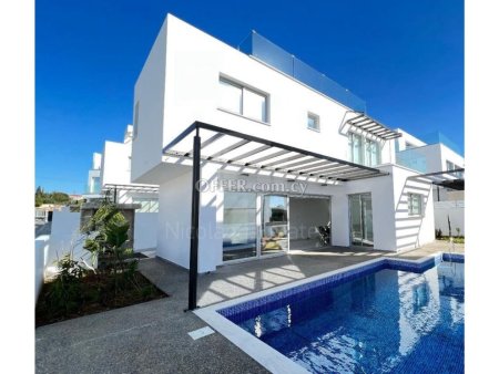 Luxury three bedroom villa with pool and roof garden in Agia Napa tourist area of Ammochostos