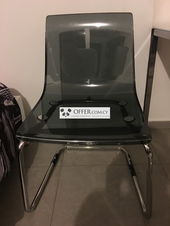 Modern Black See Through Chair 51823en Cyprus Tables And Chairs Modern Black See Through Chair 1