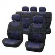 CARPOINT SEAT COVER 9 PCS CLASSIC BLACK/BLUE