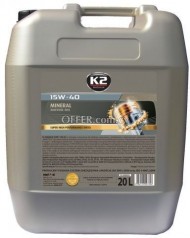 K2 MAGNUM 15W-40 SHPD MINERAL MOTOR OIL 20 LT