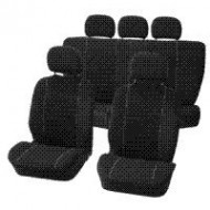 CARPOINT SEAT COVER 9 PCS VELOURS BLACK/GREY - 1