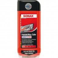 SONAX POLISH  & WAX COLOR RED 500 ML