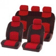 CARPOINT SEAT COVER 9 PCS CHICAGO RED