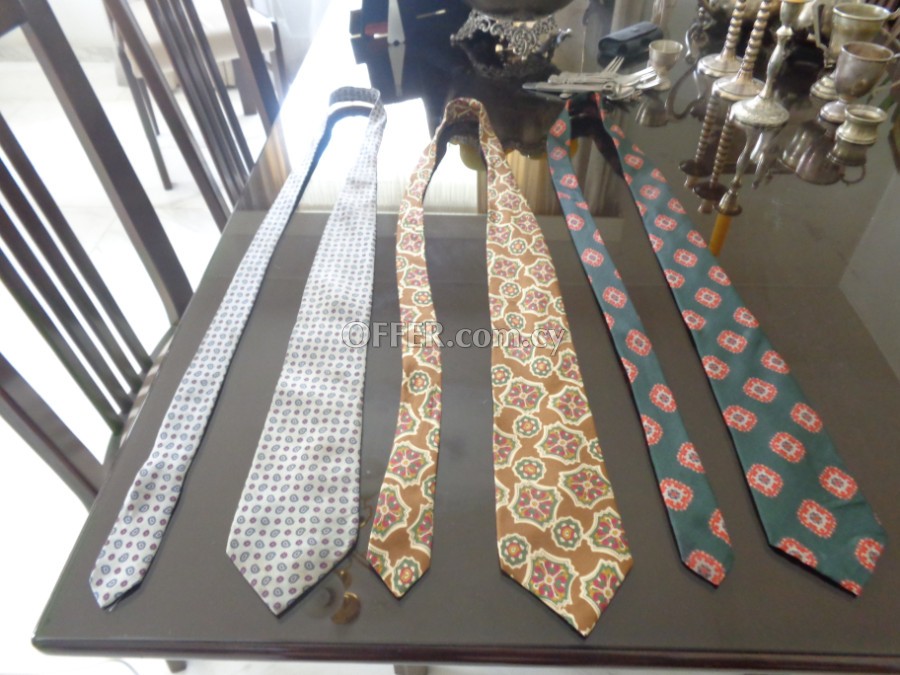 Authentic silk ties 1950s and 1960s - Αυθεντικές μεταξωτές γραβάτες της δεκαετίας του 1950 και 1960 - Подлинные шелковые галстуки 1950 и 1960 - 3
