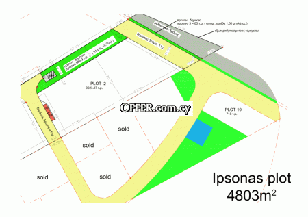 Building Plot 4803 sm in Ypsonas, Limassol