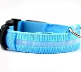 Glow in the dark led pet dog collar for night safety - 5
