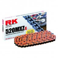 RK MOTOCROSS RACING CHAIN   Orange  520 X 120 LINK