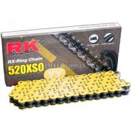 RK Heavy Duty XRing Chain  Yellow 520 x 120 Link