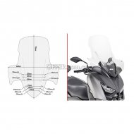 Givi D2136ST Specific Screen for Yamaha XMax 300 17   18 - 1