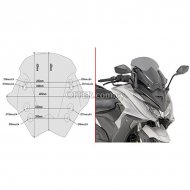 Givi D6110S Specific Screen for Kymco AK 550 17   18