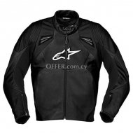 Alpinestars SMK Leather Jacket   Black