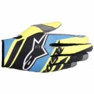 Alpinestars Racer Supermatic Gloves Blue  Yellow