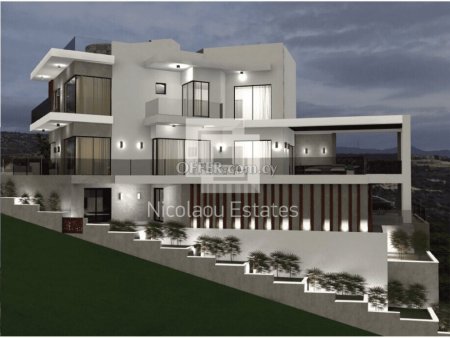 Exclusive five bedroom modern villa in Agios Tychonas with panoramic sea view