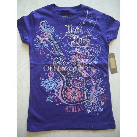 [NA-00014-N-A] Hard Rock Purple T Shirt Medium