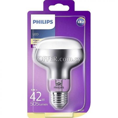 [8718696714423] Philips Led Classic 5W 42W E27 Light Bulb