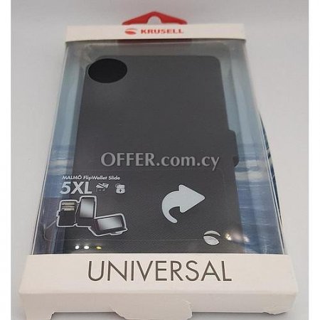 [7394090761013] Universal 5Xl Black Wallet Case Upto 6 3