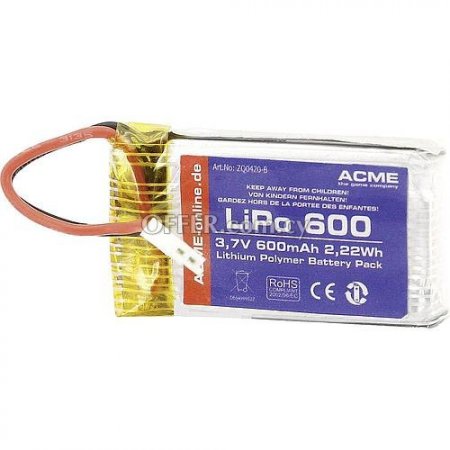 [NA-010-N-A] Zoopa Battery 3 7V 600Mah Lipo 
