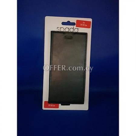 [4052335031637] Zte V8 Lite Black Leather Wallet Case 5