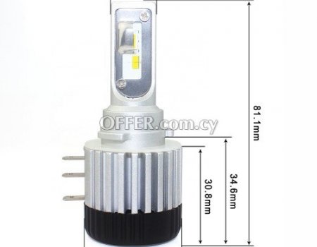 LED headlights bulbs xenon replace H1 H7 H11 H4 HB3 H15 - 3
