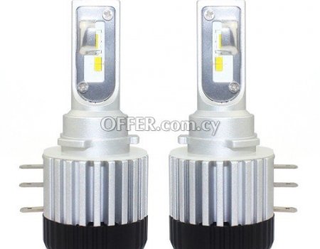LED headlights bulbs xenon replace H1 H7 H11 H4 HB3 H15 - 4