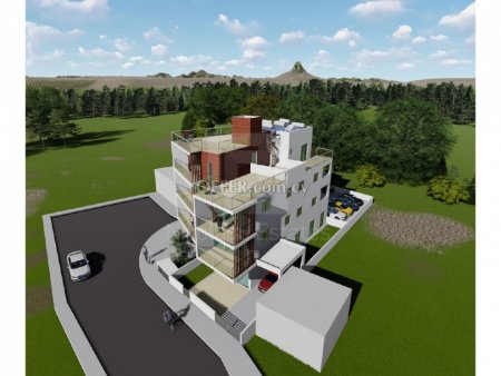 Modern sea view four bedroom apartment under construction in Agia Fyla with roof garden