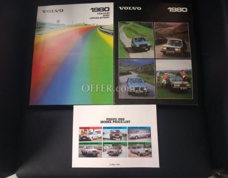 Rare 1980 Volvo Brochures With Pictures Specifications and Features