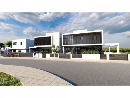 Three bedroom luxury house for sale in Lakatamia with double covered parking space