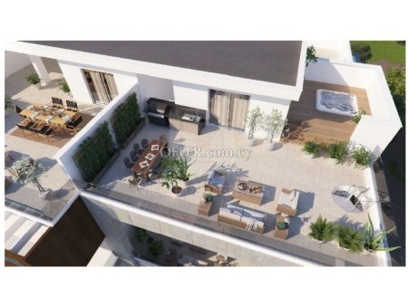 Brand new luxury 2 bedroom penthouse apartment under construction in Kato Polemidia