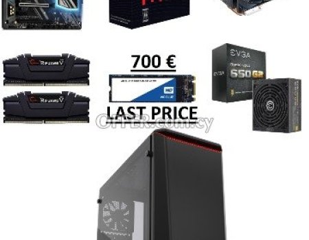 Custom Black-Red RGB PC with many extras - 6 cores/12threads - 16 ram - Format and many games