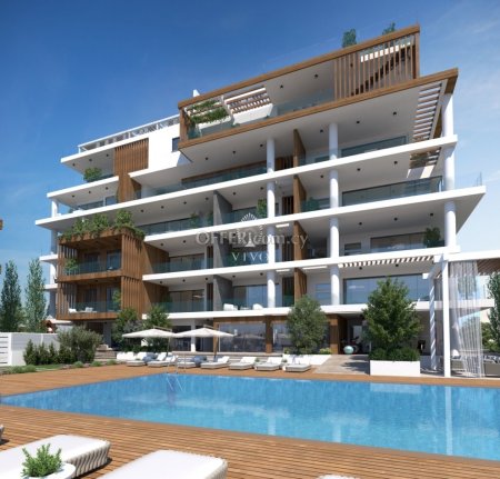 TWO BEDROOM APARTMENT IN A LUXURY COMPLEX 500 M FROM THE SEA IN P. GERMASOGEIAS