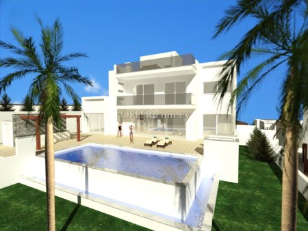 6 BEDROOM KEY READY MODERN DESIGN  VILLA  WITH  UNINTERRUPTED SEA VIEWS  IN PAREKLISIA