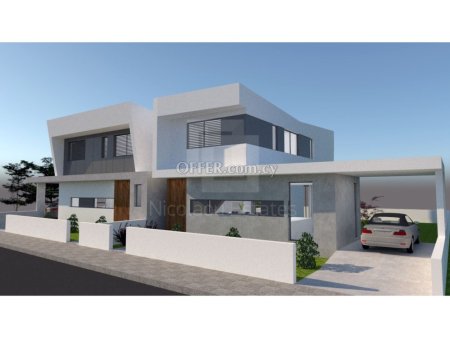 Semi detached three bedroom house with security system in Anthoupoli Lakatamia