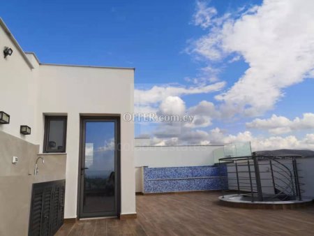 Three bedroom penthouse for rent with private swimming pool on the roof garden in Linopetra