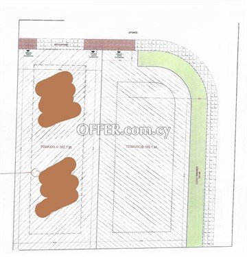 Plot Of 582 Sq.M.  In Aradippou, Larnaka