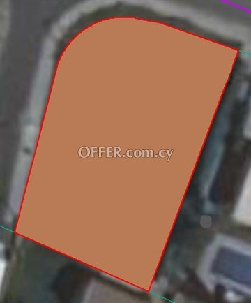 Corner Residential Plot Of 727 Sq.M.  In Tseri, Nicosia