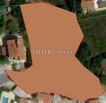 Large Plot Of 2676 Sq.M.  In Konia, Pafos