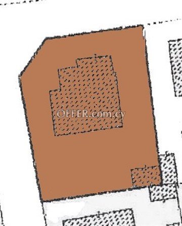 Commercial Plot Of 702 Sq.M.  In Nicosia With A Building