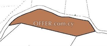 Large Agricultural Piece Of Land Of 6355 Sq.M.  In Lythrodontas