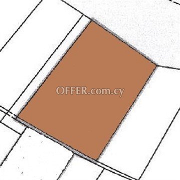 Large Residential Piece Of Land Of 839 Sq.M.  In Strovolos