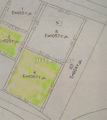 Plots Of 1057 Sq.M.  In Geri, Nicosia - next to green area