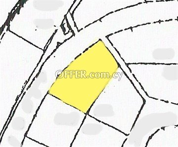 Residential Plot Of 710 Sq.M.  In GSP Area, Nicosia - 1