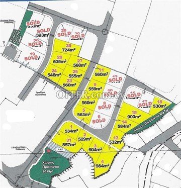 Plot Of 529 Sq.M.  In Lakatameia, Nicosia